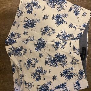 Tommy Hilfiger Blue and White Floral Women's Shorts